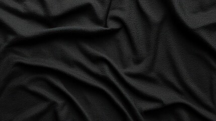 Dark Sparkling Creased Fabric Texture Background