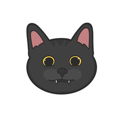 Black Cat Meme Sticker PNG T-shirt Cute Illustration