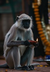 Obraz premium Indian Monkey