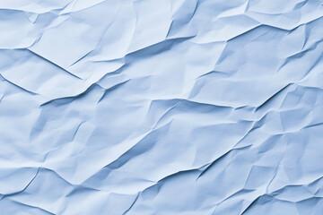 Obraz premium Wrinkled blue paper texture for background, abstract backdrop for presentations generative AI