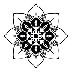 Lineal mandala background
