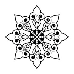 Lineal mandala background