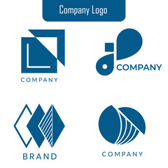 Set of company logo design ideas vector design