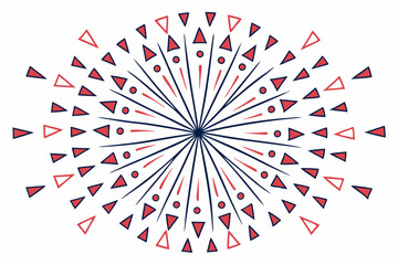 red and white abstract background