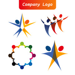 Set of company logo design ideas vector design