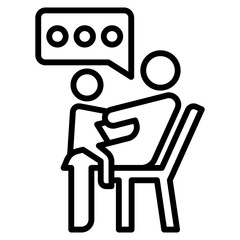 child counseling single icon