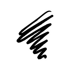 Fototapeta premium hand drawn black abstract stroke element