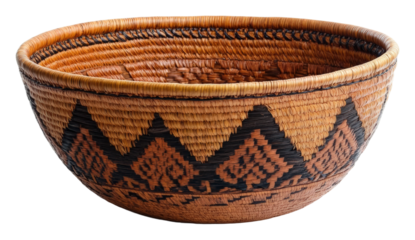 Artisan studio traditional woven baskets and cultural heritage isolated on transparent background