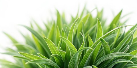 Obraz premium Vibrant Green Grass Close-up Lush Foliage Texture, Nature Photography, Spring, Plant, Macro, Greenery, Keywords Grass