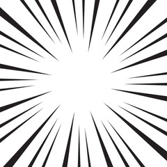 Obraz premium Manga comic motion speed line, zoom and motion effects background. vector illustration. EPS 10/AI