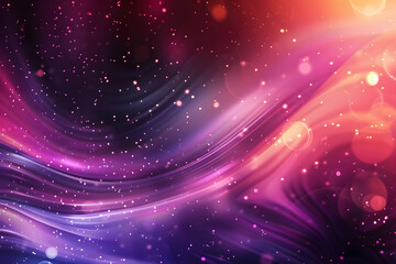 Fototapeta premium Abstract colorful wave patterns with sparkling elements creating a dreamy atmosphere