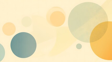 Abstract Pastel Circles Design Background Image