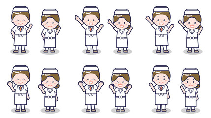 和食料理人の男女 02