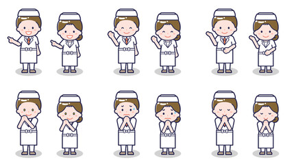 和食料理人の男女 04