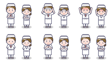 和食料理人の男女 05