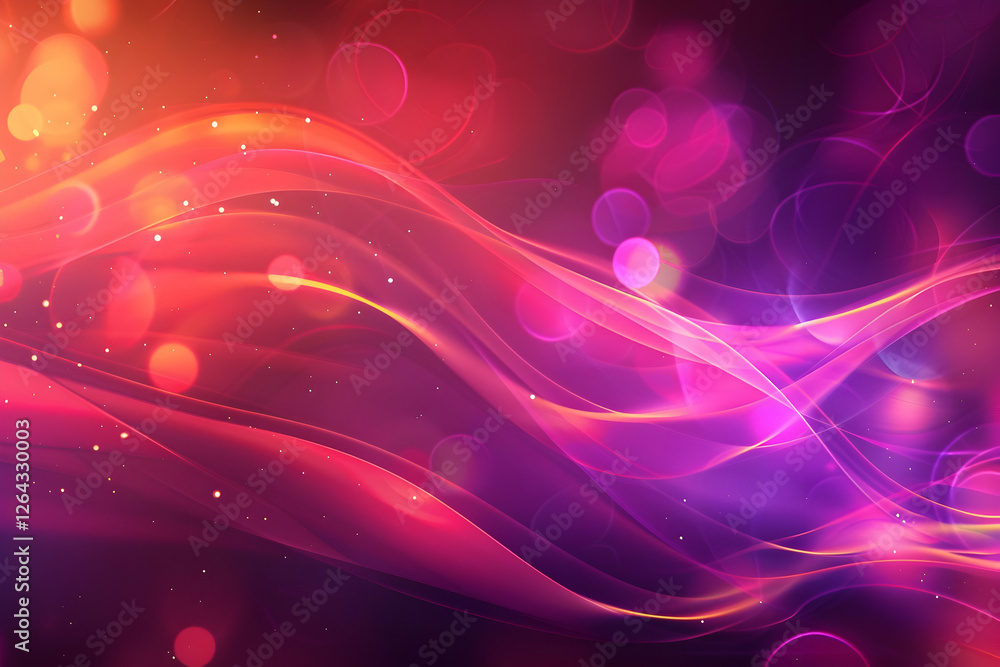 Aufkleber abstract vibrant background featuring flowing waves of color and light, suitable for design projects