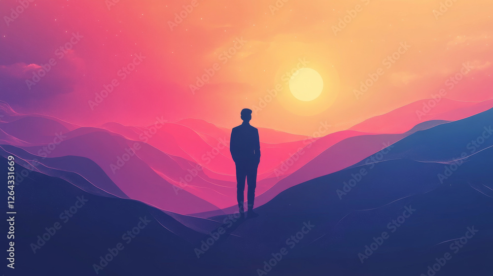 Poster privacy data protection banner. gdpr concept. vector landing page of digital security of personal da