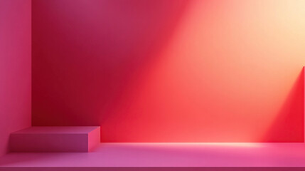 Obraz premium Abstract Red and Pink Gradient Background