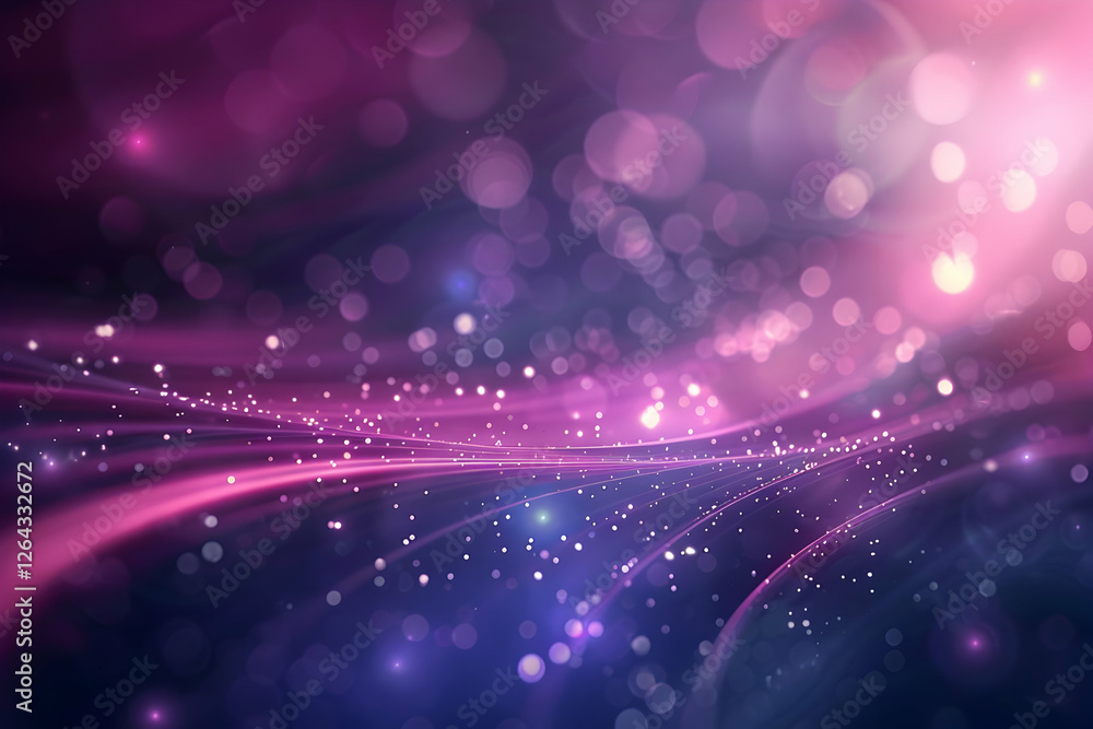 Poster abstract colorful background with flowing lights and bokeh effects creating a dreamy atmosphere