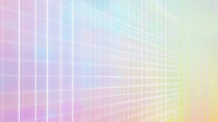 Obraz premium An abstract pastel neon rainbow pixel texture with a gradient of soft neon colors, designed to resemble a TV static display. The digital noise creates a glitchy, pixelated background