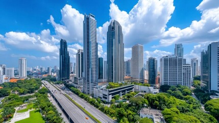 Obraz premium Modern Cityscape View