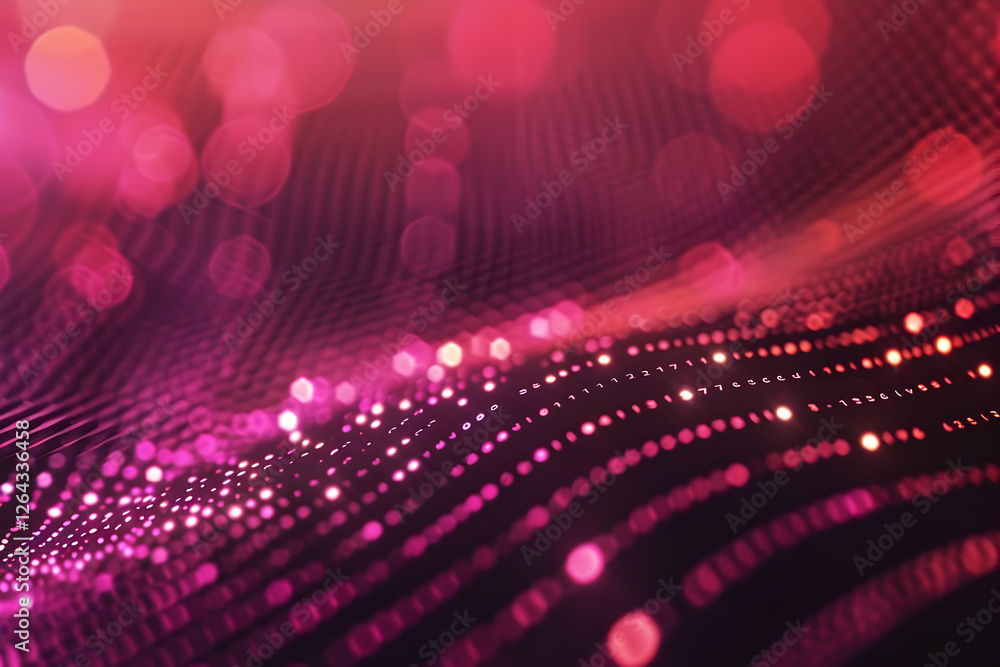 Poster abstract waves of colorful light creating a vibrant background, perfect for digital design projects