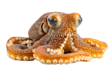 Octopus on a white background