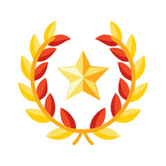 Golden laurel wreath