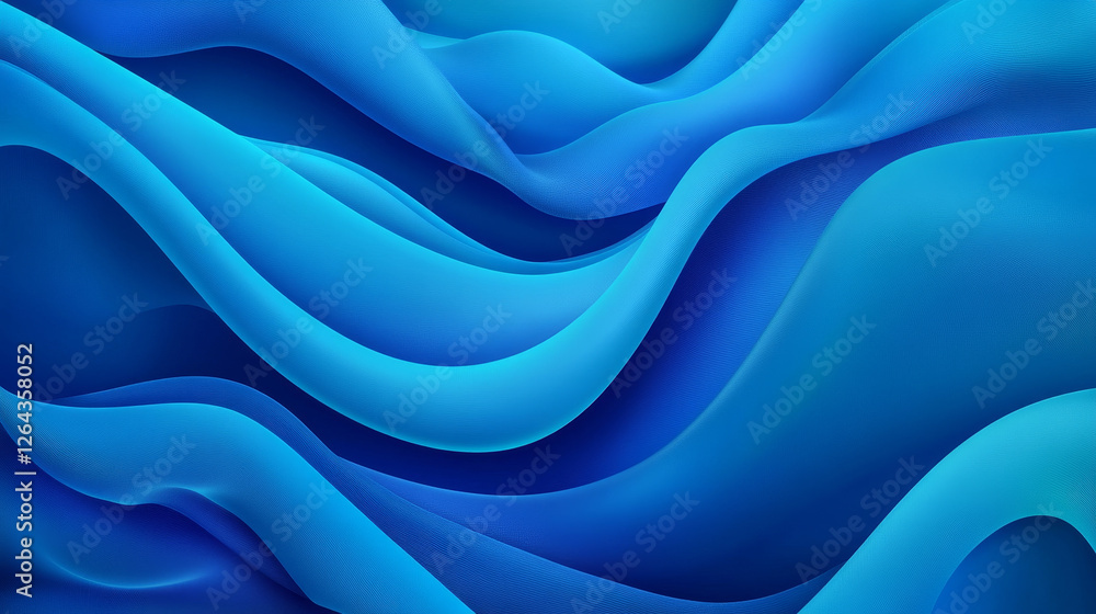 Poster realistic light blue silk fabric background. vector illustration of sky color satin cloth texture wi