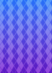 Gradient Diamond Pattern in Blue and Purple