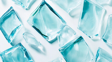 Obraz premium broken glass on white background