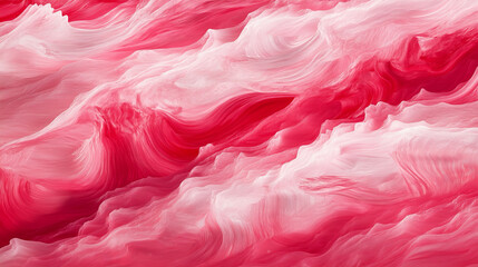 Fototapeta premium Abstract background with smooth shiny red waves