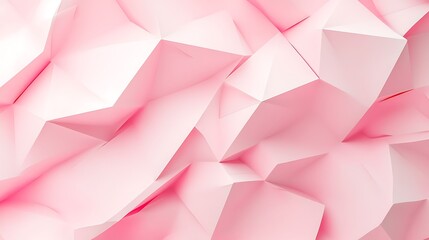 Abstract Pink Geometric Polygonal Background