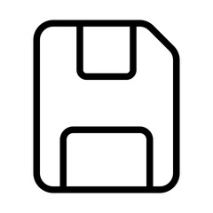 Classic Floppy Disk Icon for Digital Storage