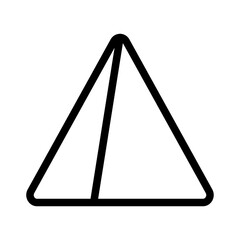 Minimalist Geometric Triangle Illustration