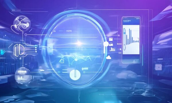 abstract technology background with binary code