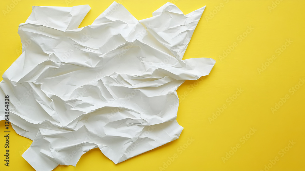 Poster folded blank posters, white paper sheets with crossing creases top view. vector realistic template o