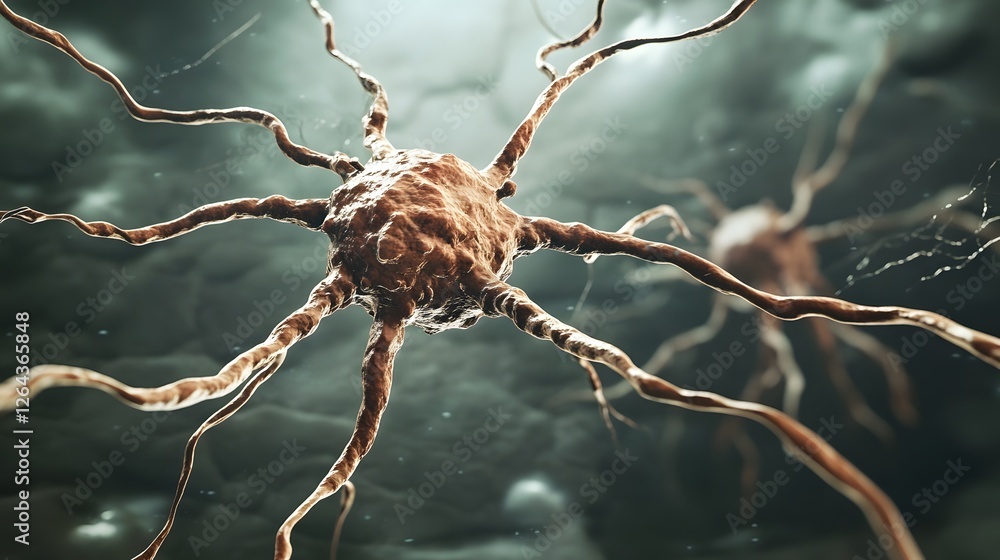Poster Intricate Neuron Network Exploring the Complexity of the Brain s Electrical Impulses through Microscopic Visualization of Neural Connections and Synaptic Activity