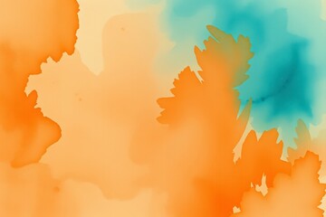 Watercolor texture in autumn tones