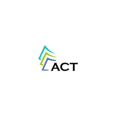 ACT letter logo design on white background. Creative  modern ACT letter logo design. Vector design.