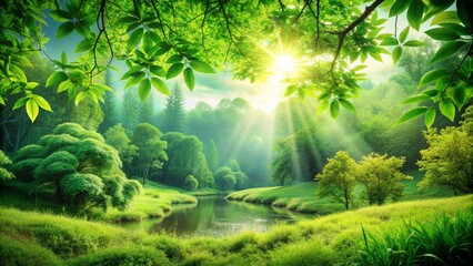 Fototapeta premium Green Natural Background