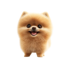 Obraz premium Adorable Pomeranian Puppy with Happy Expression