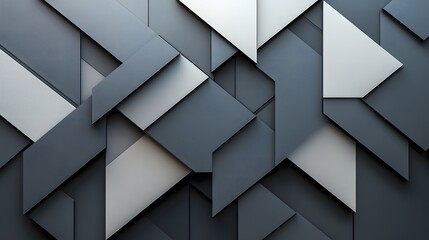 Fototapeta premium Geometric interplay of muted tones creating a dimensional background