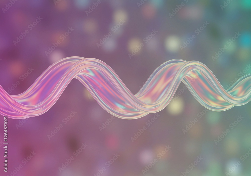 Poster the modern and dynamic nature of this image is highlighted by the 3d spiral with its iridescent colo