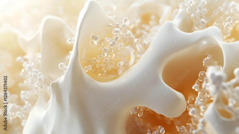 Aufkleber Mesmerizing abstract close up of iridescent bubble formations swirling and dancing showcasing the intricate and captivating beauty of nature s fluid dynamics and organic patterns