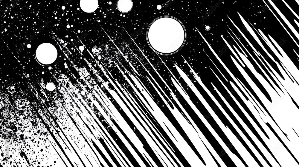 Fototapete Mesmerizing abstract image of dazzling celestial rays and luminous particles illuminating the mysterious and boundless cosmic expanse creating a captivating and ethereal visual experience
