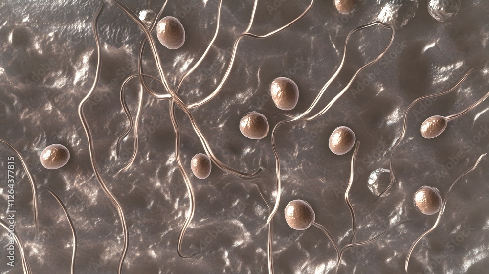 Aufkleber Mesmerizing abstract textures and organic patterns captured through the of microscopic photography revealing the intricate fluid and captivating visual landscapes hidden in the natural world