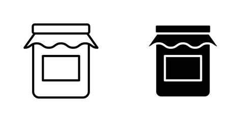 Jam icons. stroke line and black solid icons