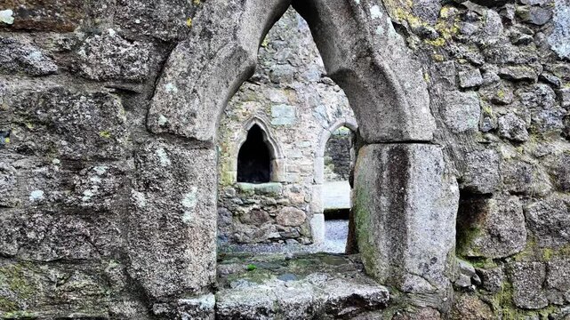 looking through ancient medieval window in time Castledermot Kildare Ireland epic Locations and Landscapes