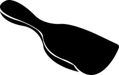 Scoop icon, flat design signs symbols offering a visual representation of measuring ingredients for nutrition, health, and fitness, isolated on transparent background, template simple and clean